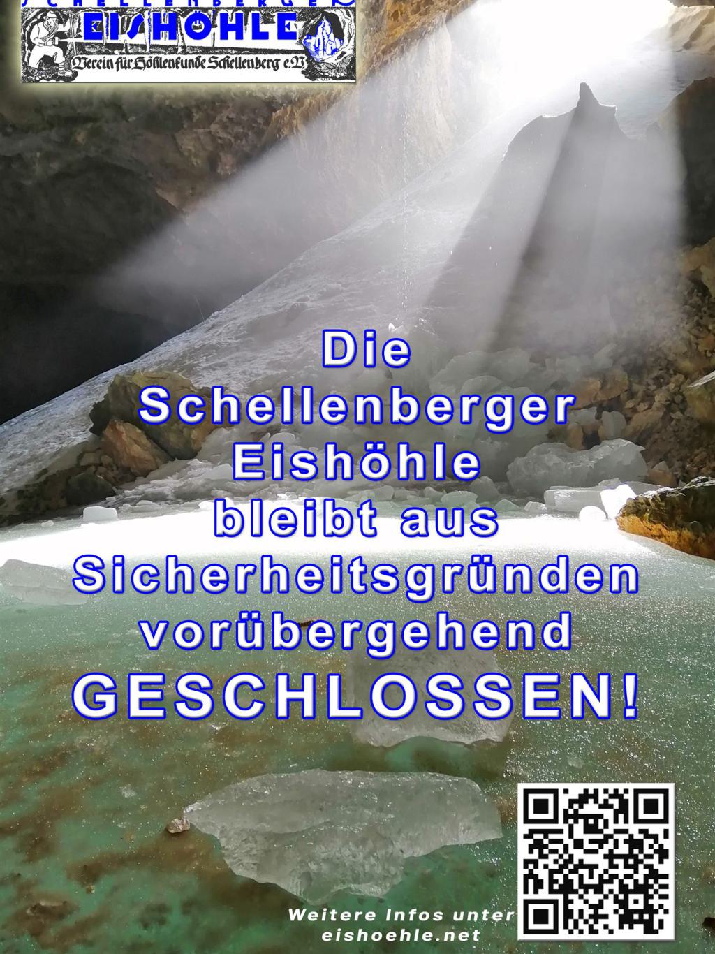 Eishöhle vorübergehend geschlossen