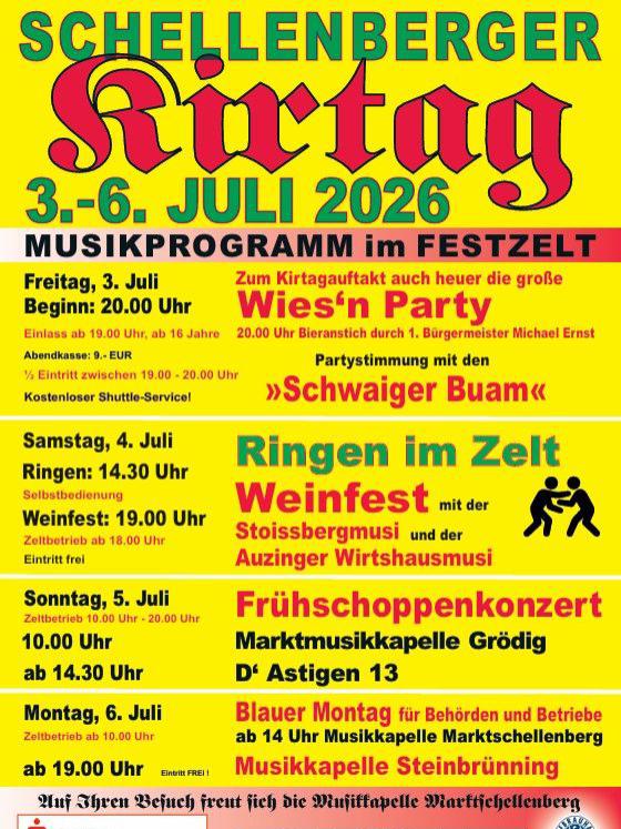 Kirtag Plakat 2026